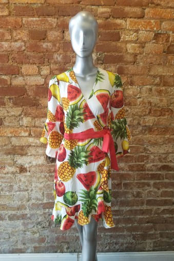 Fruit Wrap Dress