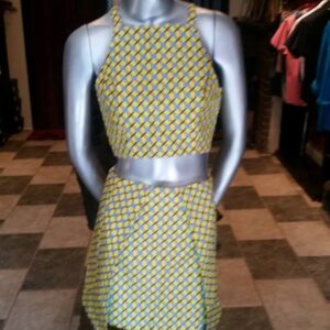 Halter Top and Skirt Set