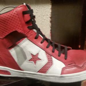 Converse:  Red & white high top