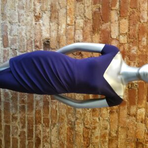 Blue Asymmetric Evening Dress