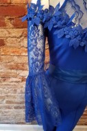 Blue Jumpsuit with Lace