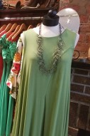 Green Asymmetric, Sleeveless Dress