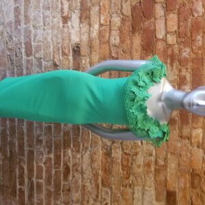 Green Dress with Lace detail