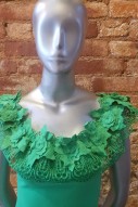 Green Dress with Lace detail