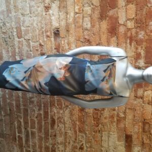 Dark Blue Floral Dress