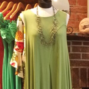 Green Asymmetric Dress